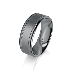 Infinity titanium wedding band IN1277