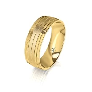 Gold wedding rings for him