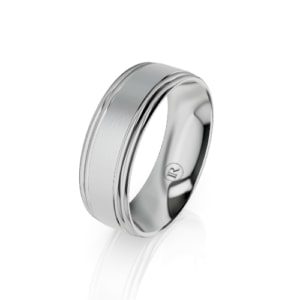 Silver wedding ring