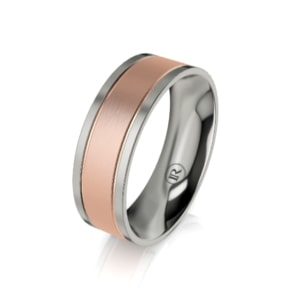 Titanium wedding rings for him