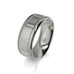 Men's titanium wedding bands