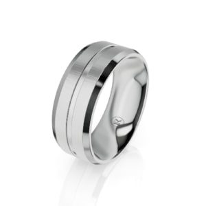 Silver wedding bands