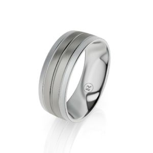 Silver wedding rings